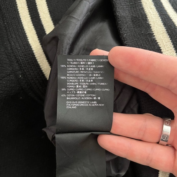 FW16 Saint Laurent Paris Studded Teddy Jacket - Picture 7 of 7